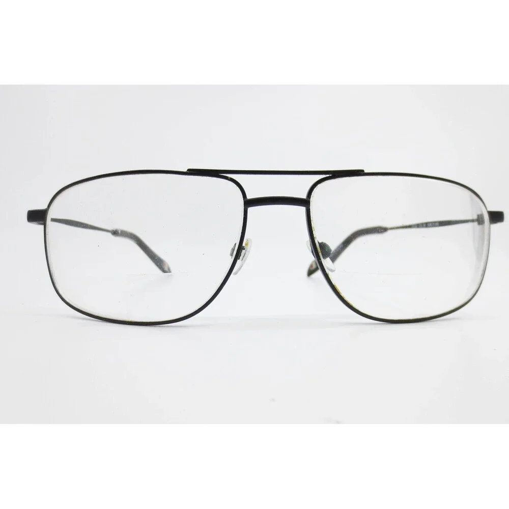 Champion CH 04 COL 90 Black Metal Aviator Eyeglass Frames 58-17-145 Mens Womens